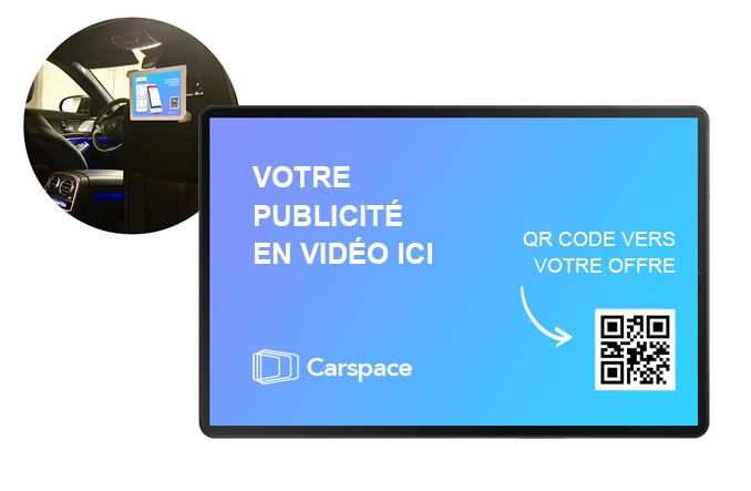 Profitez de 18 minutes en tête à tête avec votre futur client il est à votre écoute pendant son trajet !